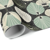 Geometrisches, modernes Muster des Atomzeitalters Geschenkpapier (Rolleneckpunkt)