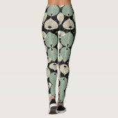 Geometrisches, modernes Muster des Atomzeitalters Leggings (Rückseite)