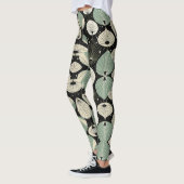 Geometrisches, modernes Muster des Atomzeitalters Leggings (Links)