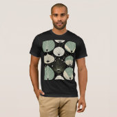 Geometrisches, modernes Muster des Atomzeitalters T-Shirt (Vorne ganz)