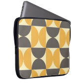 Geometrisches, modernes Muster Mitte des Jahrhunde Laptopschutzhülle (Vorne Rechts)