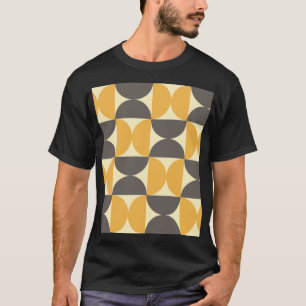 Geometrisches, modernes Muster Mitte des Jahrhunde T-Shirt