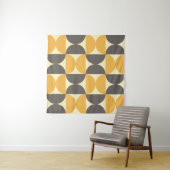 Geometrisches, modernes Muster Mitte des Jahrhunde Wandteppich (Beispiel)