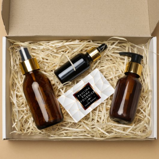 Geometrisches, modernes Muster Visitenkarte