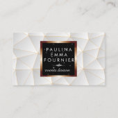 Geometrisches, modernes Muster Visitenkarte (Vorderseite)