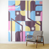 Geometrisches modernes Musterband 1 Wandteppich (Beispiel)