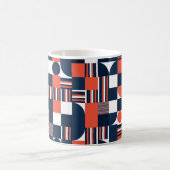 Geometrisches, modernes nahtloses Muster Kaffeetasse (Mittel)