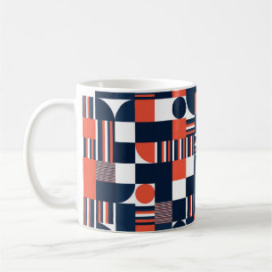 Geometrisches, modernes nahtloses Muster Kaffeetasse
