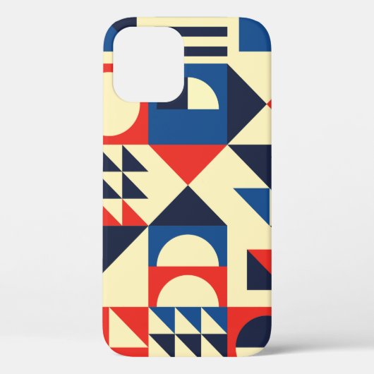 Geometrisches, modernes nahtloses Muster Mitte des Case-Mate iPhone Hülle (Rückseite)
