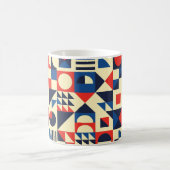 Geometrisches, modernes nahtloses Muster Mitte des Kaffeetasse (Mittel)