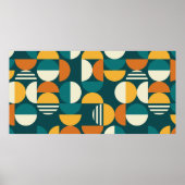 Geometrisches, modernes nahtloses Muster Mitte des Poster (Vorne)