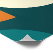 Geometrisches, modernes nahtloses Muster Mitte des Poster (Ecke)