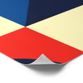 Geometrisches, modernes nahtloses Muster Mitte des Poster (Ecke)