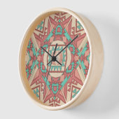 Geometrisches modernes Südwestmuster Uhr (Winkel)