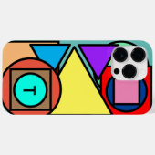 Geometrisches Monogramm Case-Mate iPhone Hülle (Rückseite (Horizontal))