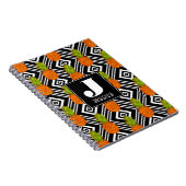 Geometrisches Monogramm der Ananas-| Notizblock (Rechte Seite)