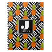 Geometrisches Monogramm der Ananas-| Notizblock (Vorderseite)