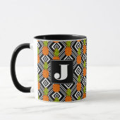 Geometrisches Monogramm der Ananas-| Tasse (Links)