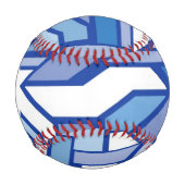 Geometrisches Monogramm Muster 2 Baseball (Vorderseite)