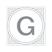 Geometrisches Monogramm Permastempel (Design)