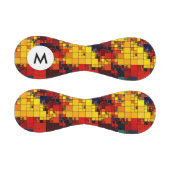 Geometrisches Monogramm Regenbogenmuster Baseball (Paneele)