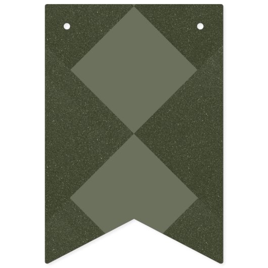 Geometrisches Moosgrünes Banner - Benutzerdefinier (Erste Fahne)