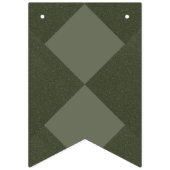 Geometrisches Moosgrünes Banner - Benutzerdefinier (Dritte Fahne)