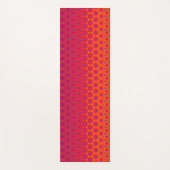 Geometrisches Morphed Yoga Mat in Orange & Red Yogamatte (Vorderseite)