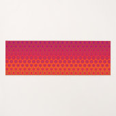 Geometrisches Morphed Yoga Mat in Orange & Red Yogamatte (Vorderseite (Horizontal))