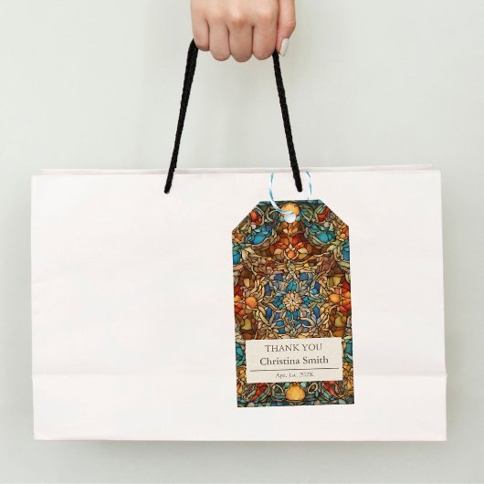 Geometrisches Mosaic Staine Glass Retirement Viele Geschenkanhänger