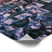 Geometrisches Mosaik-Abstrakt  Poster (Ecke)