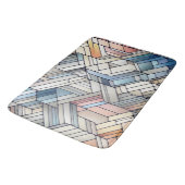 Geometrisches Mosaik Badematte (Schrägansicht)