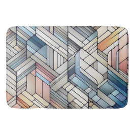 Geometrisches Mosaik Badematte