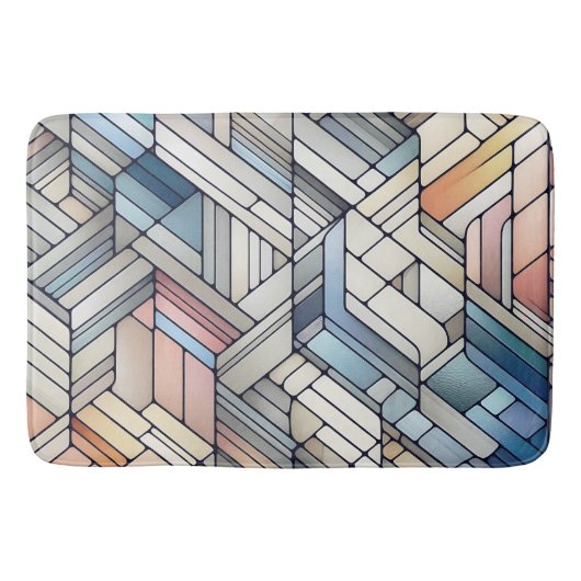 Geometrisches Mosaik Badematte (Vorderseite)