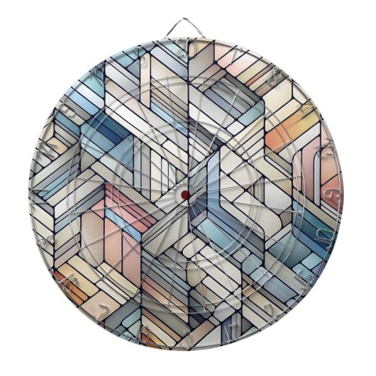 Geometrisches Mosaik Dartscheibe (vorne)