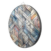 Geometrisches Mosaik Dartscheibe (Vorderseite rechts)
