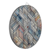 Geometrisches Mosaik Dartscheibe (Vorderseite Links)