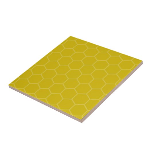 Geometrisches Mosaik-Design aus Gold-Hexagon Fliese (Seite)