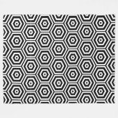 Geometrisches Mosaik Fleecedecke (Vorderseite (Horizontal))