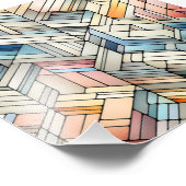 Geometrisches Mosaik Fotodruck (Ecke)