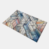 Geometrisches Mosaik Fußmatte (Schrägansicht)