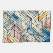 Geometrisches Mosaik Geschirrtuch (Horizontal)
