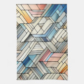 Geometrisches Mosaik Geschirrtuch (Vertikal)