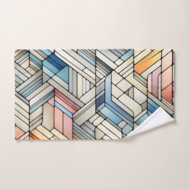 Geometrisches Mosaik Handtuch