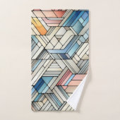 Geometrisches Mosaik Handtuch (Handtuch)