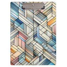 Geometrisches Mosaik Klemmbrett