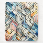 Geometrisches Mosaik Mousepad (Vorne)