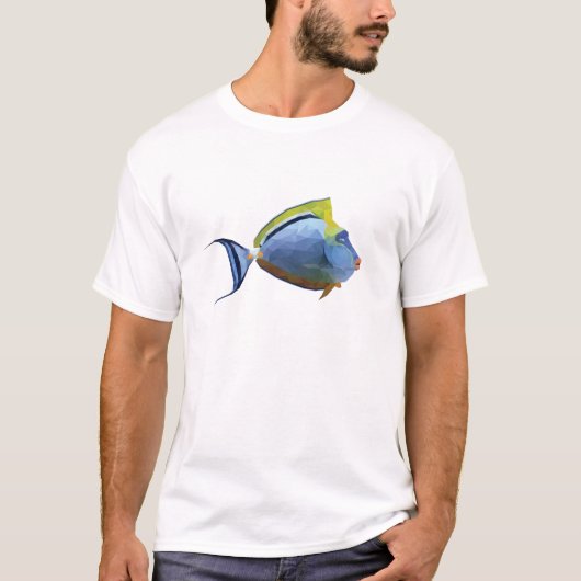 Geometrisches Mosaik Naso Tang T-Shirt (Vorderseite)