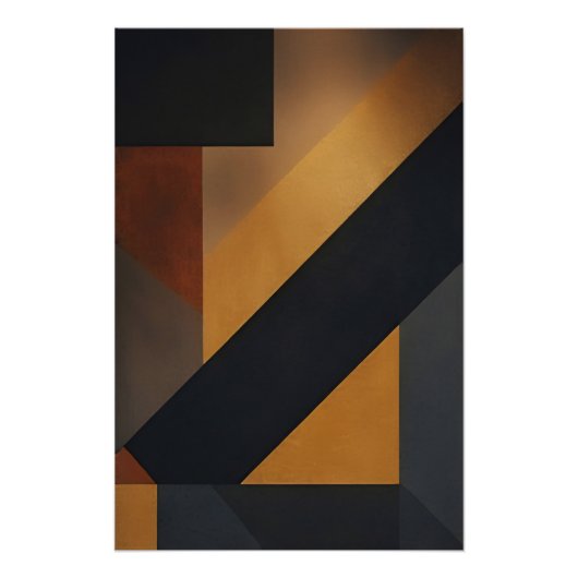 Geometrisches Mosaik Poster (Vorderseite)