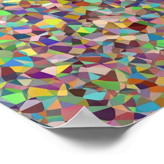 Geometrisches Mosaik Poster (Ecke)